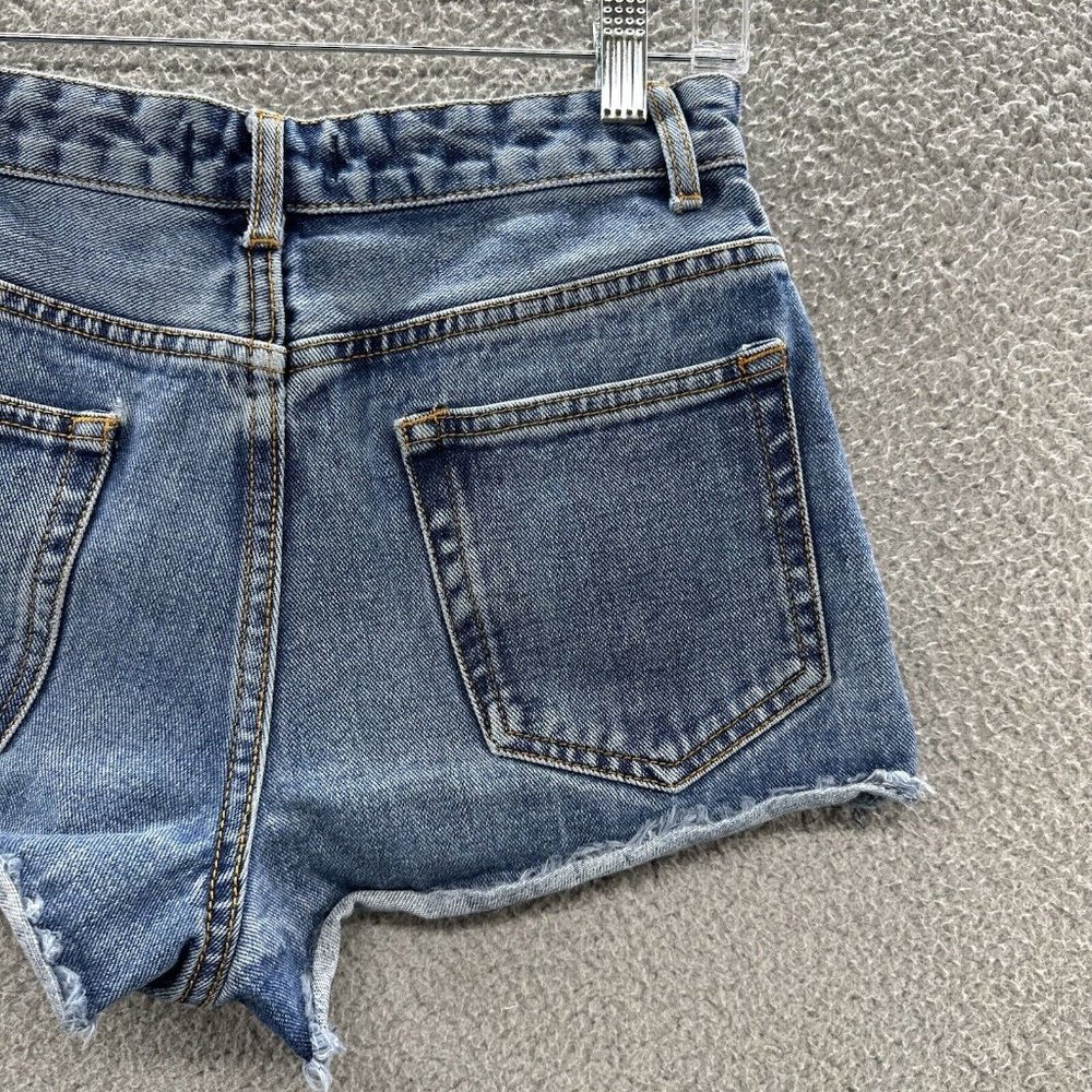 Forever 21 Shorts Women's 26 Blue Denim Cut Off Shorts Size 26 - Picture 10 of 12
